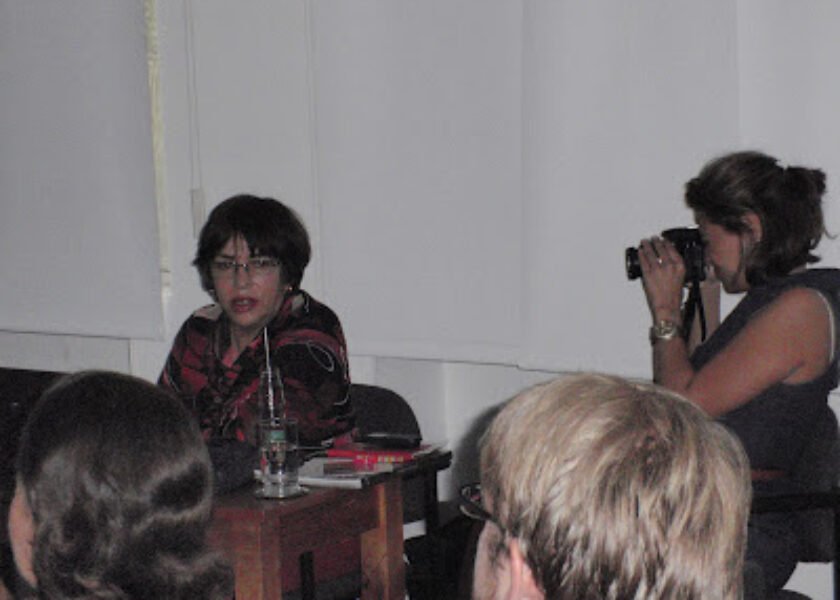 Olga Lucí jordán en el Colombog